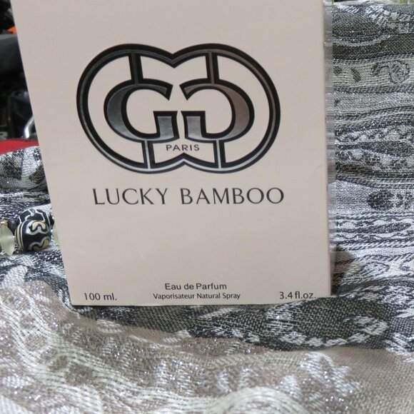 BOGO BAMBOO EAU DE PARFUM PARIS SPRAY 3.4 OZ LARGE BOTTLE JASMINE LILY LUCKY - Picture 2 of 4